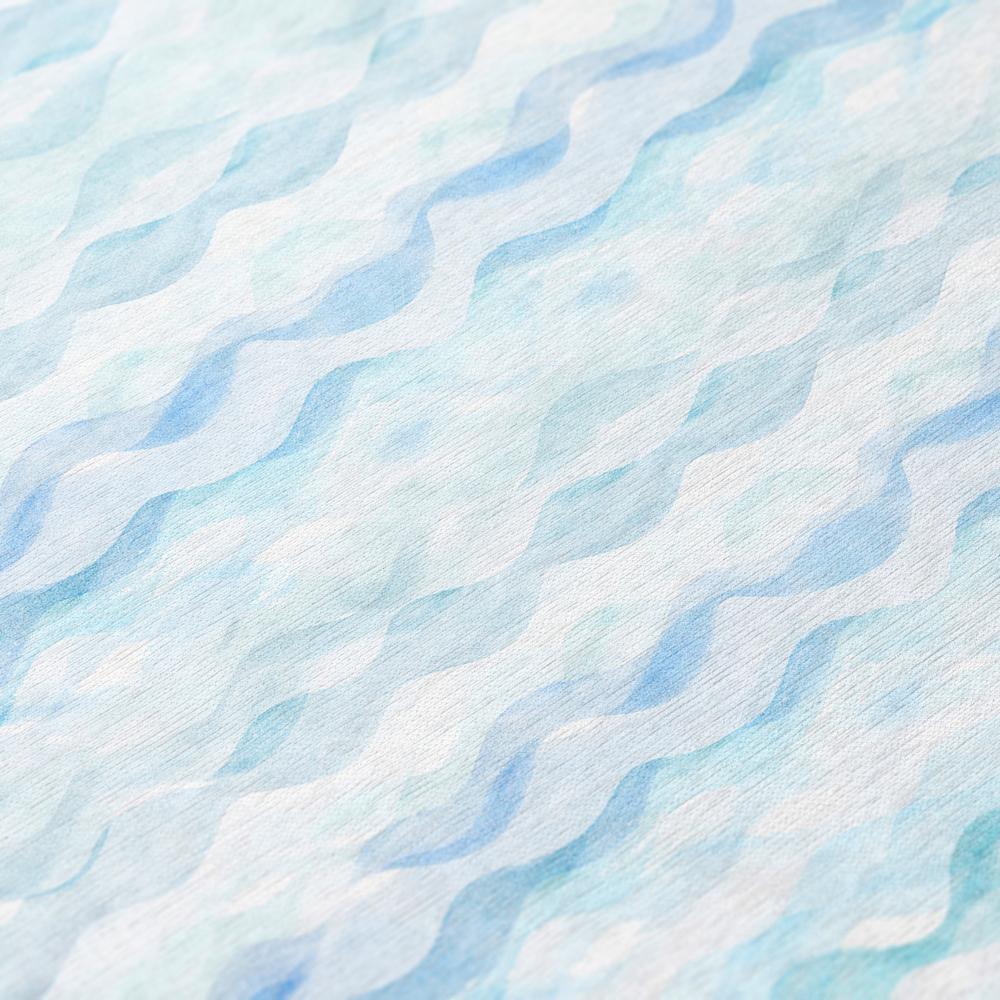 Indoor/Outdoor Surfside ASR46 Blue Washable 9' x 12' Rug. Picture 7