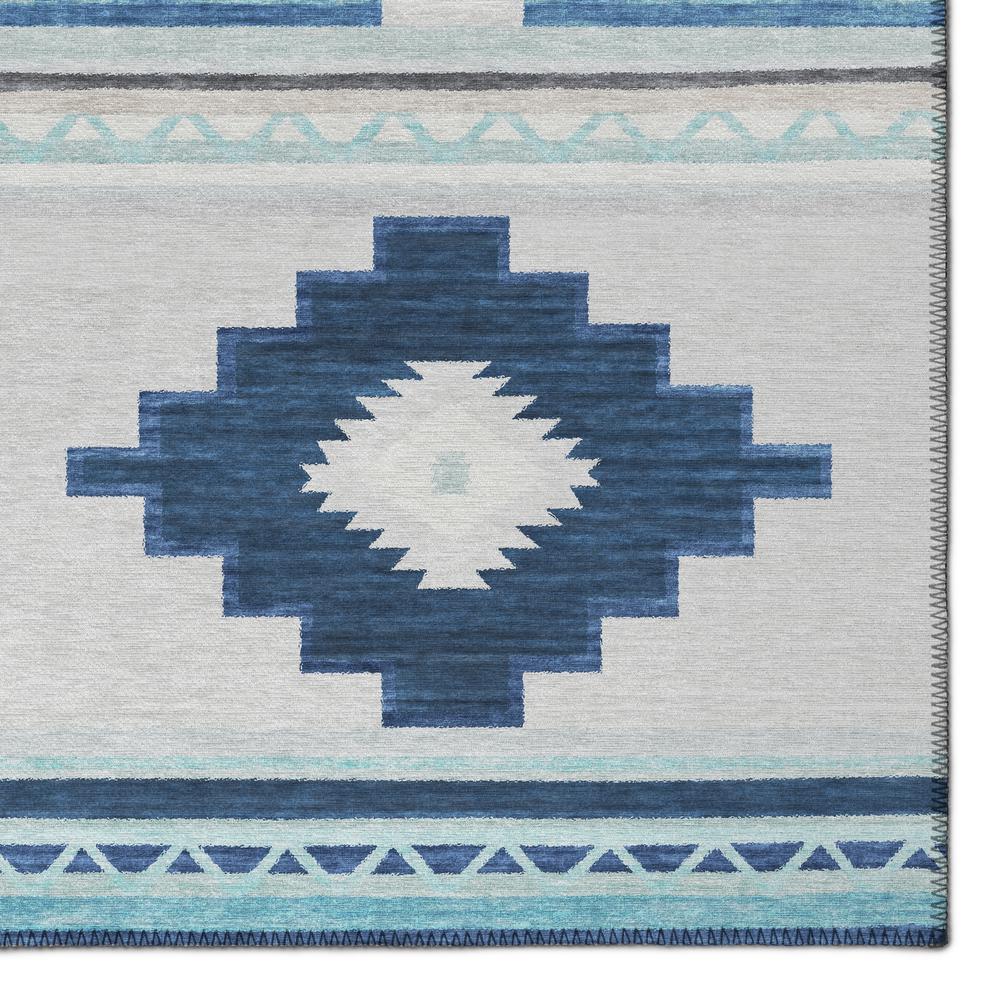 Indoor/Outdoor Sonora ASO31 Blue Washable 9' x 12' Rug. Picture 3