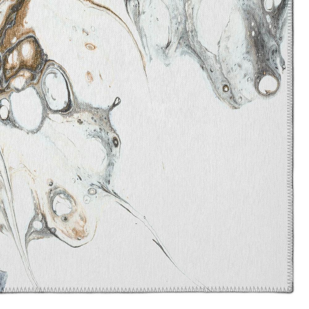 Karina Smoke Modern Abstract 8' x 10' Area Rug Smoke AKC41. Picture 2