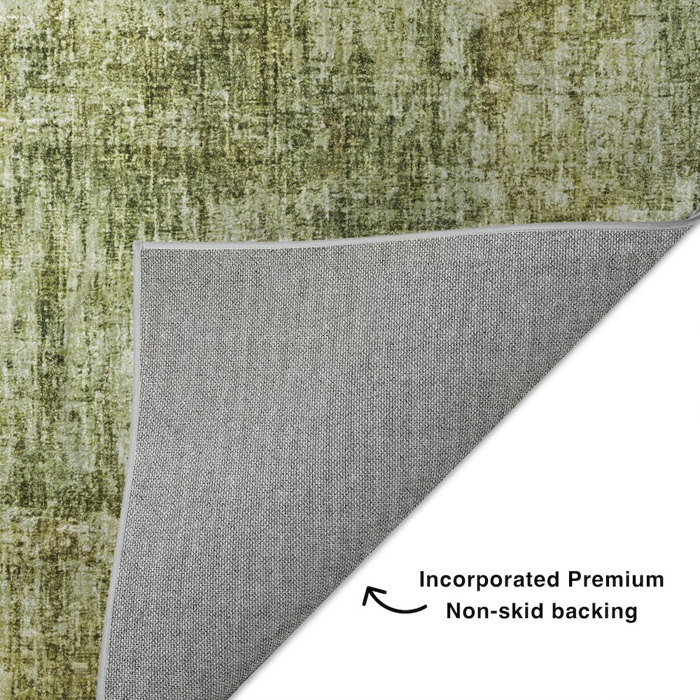 Luxury Washable Boca Aloe 9' x 12' Rug. Picture 4