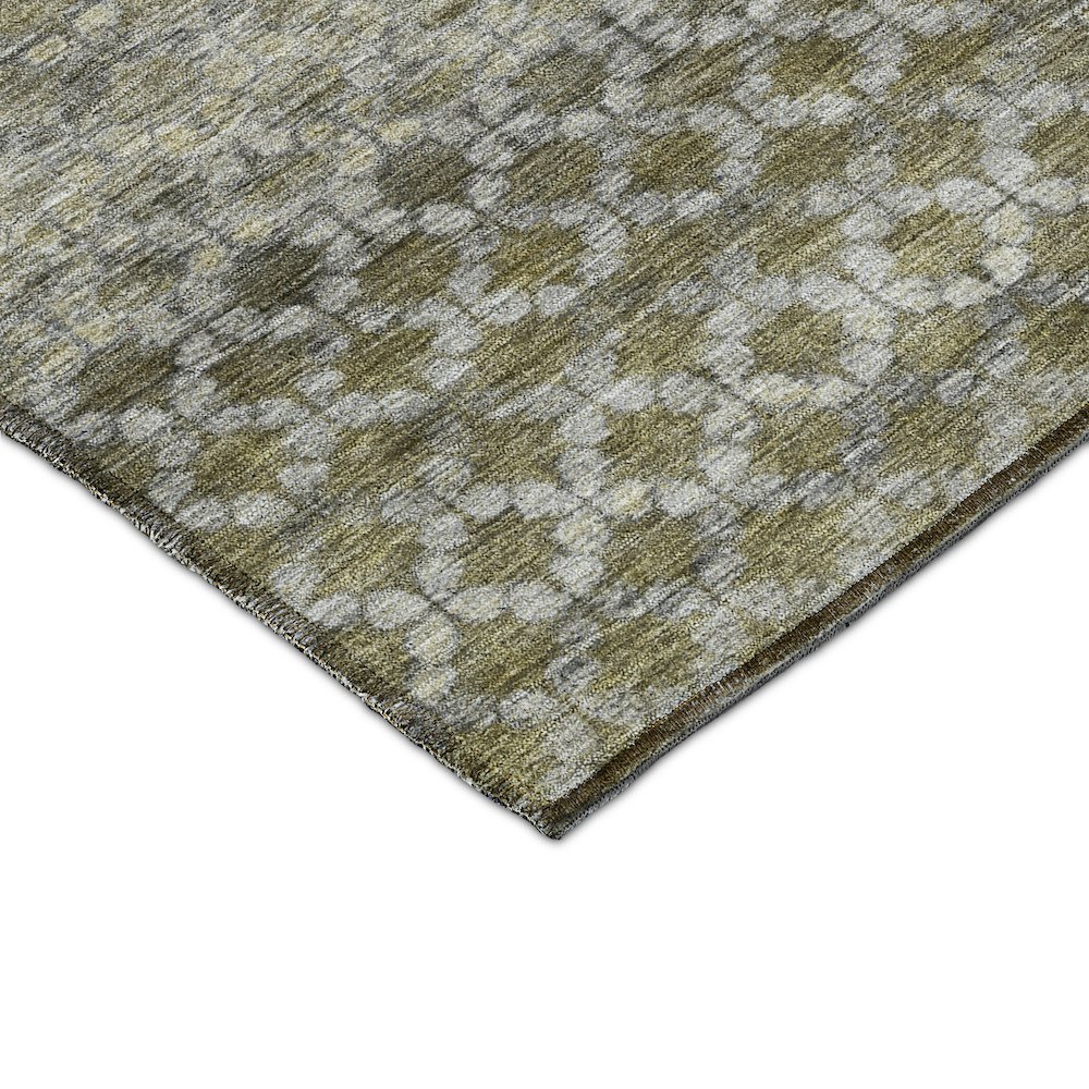 Luxury Washable Indoor/Outdoor Burano Pewter 9' x 12' Rug. Picture 2
