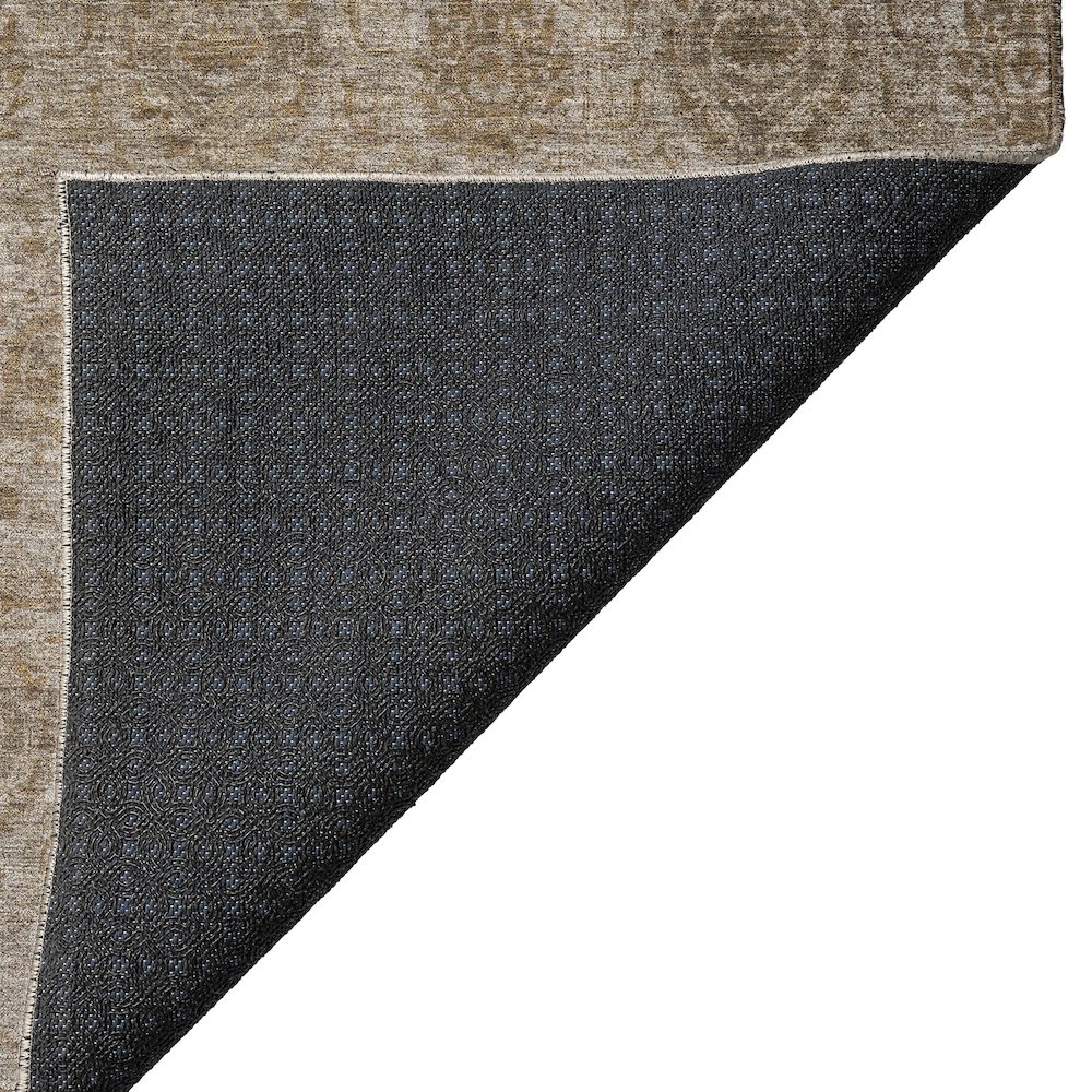 Luxury Washable Indoor/Outdoor Burano Brown 9' x 12' Rug. Picture 4