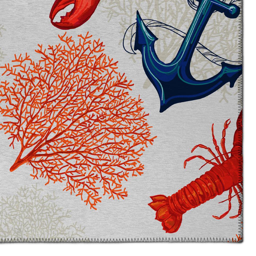 Indoor/Outdoor Harpswell AHP34 Red Washable 9' x 12' Rug. Picture 3