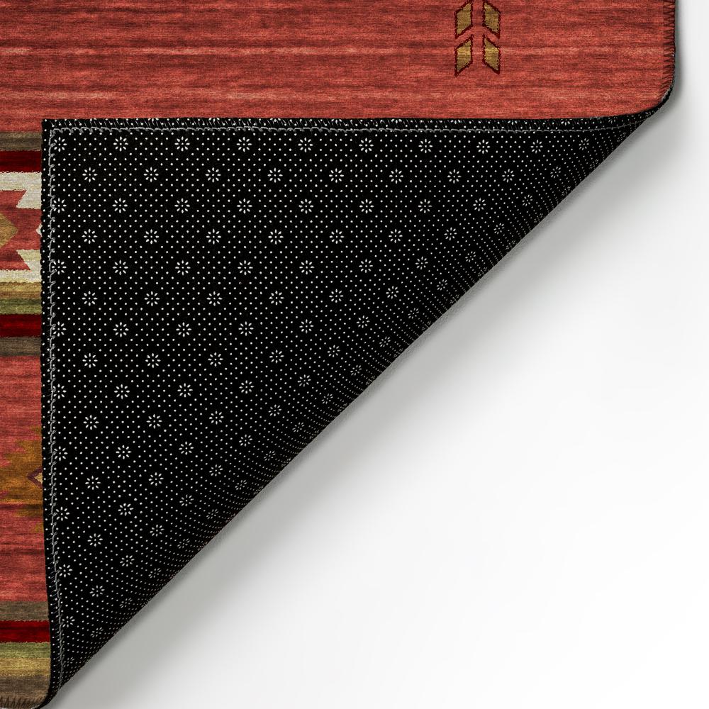 Indoor/Outdoor Sonora ASO34 Spice Washable 9' x 12' Rug. Picture 6