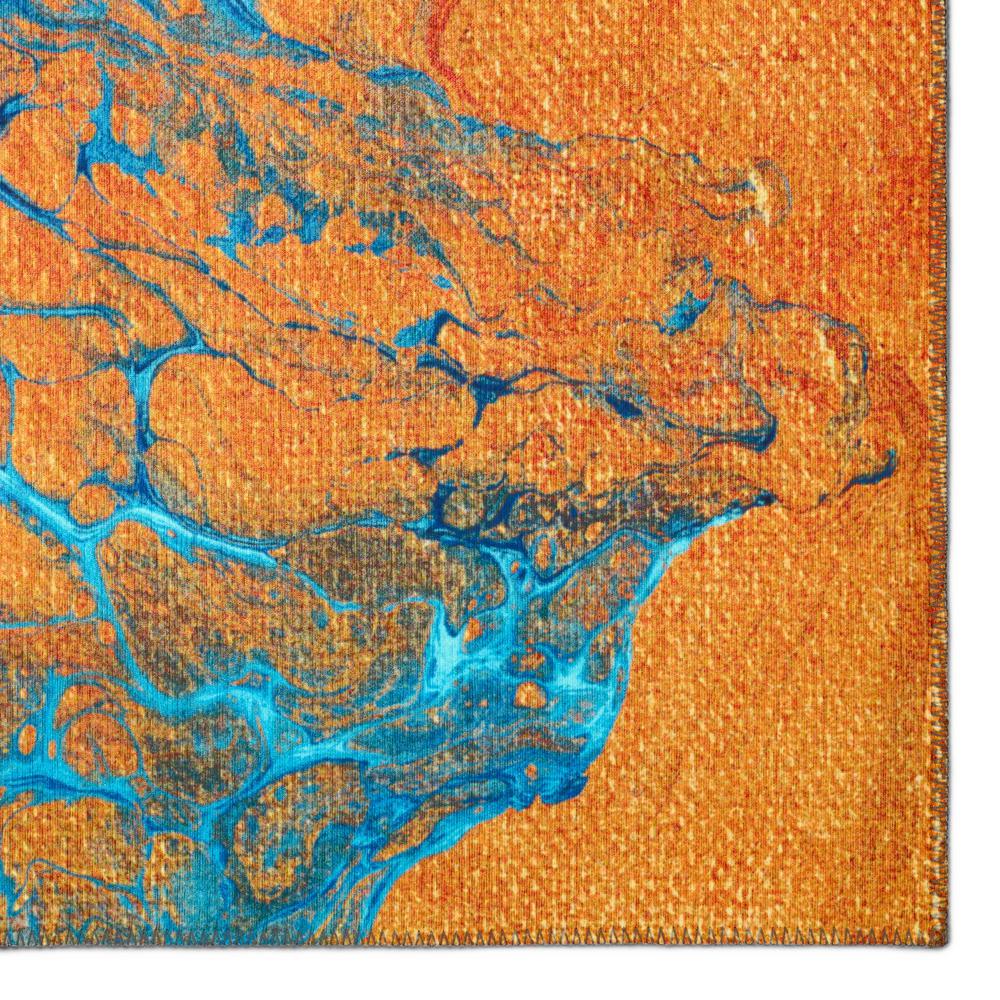 Karina Cobalt Modern Abstract 8' x 10' Area Rug Cobalt AKC38. Picture 2
