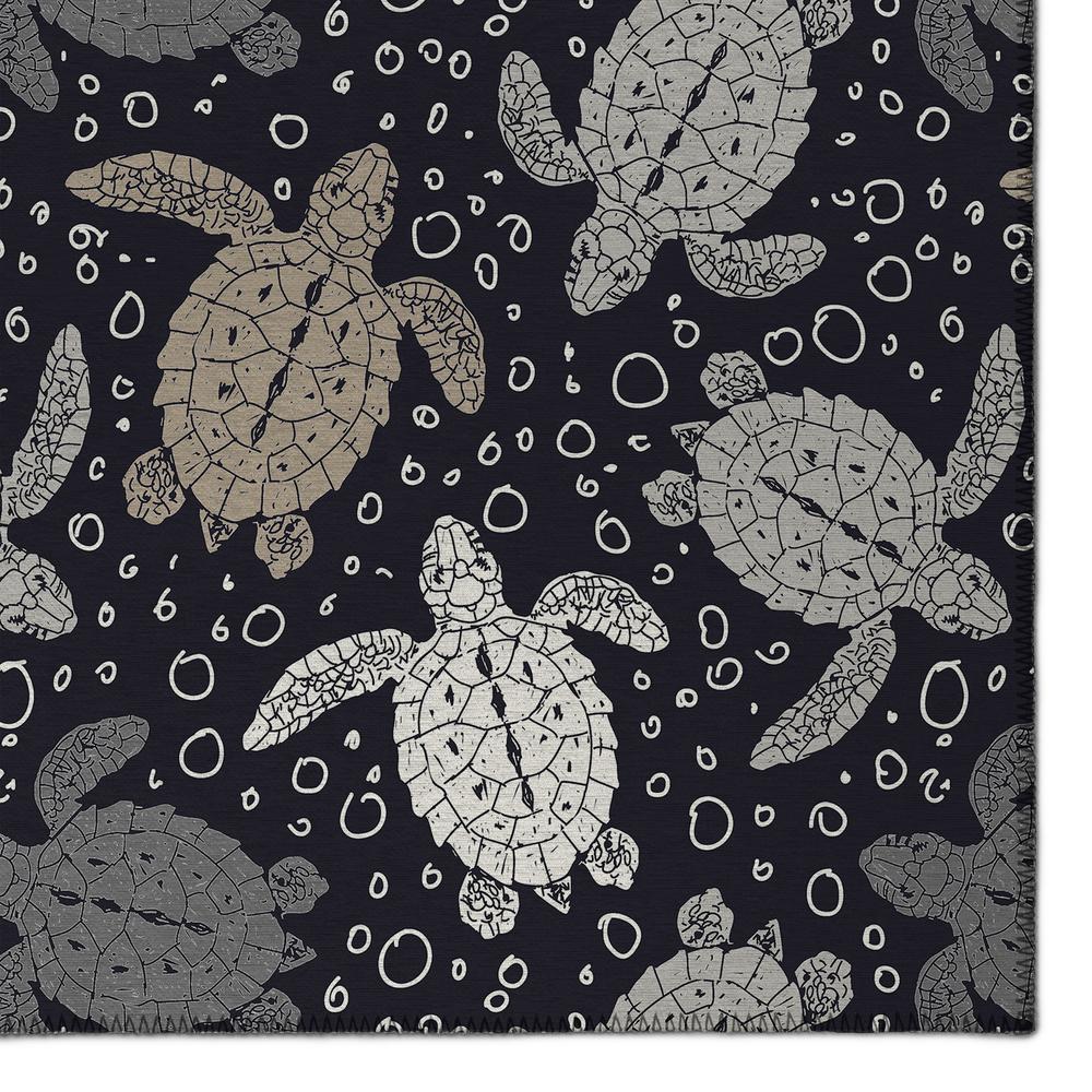 Indoor/Outdoor Surfside ASR43 Midnight Washable 9' x 12' Rug. Picture 3