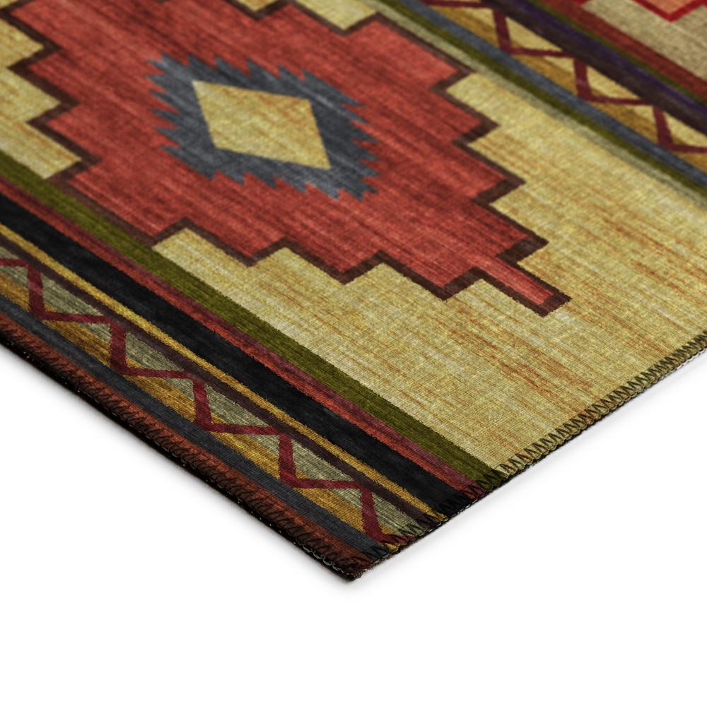 Indoor/Outdoor Sonora ASO31 Paprika Washable 9' x 12' Rug. Picture 4