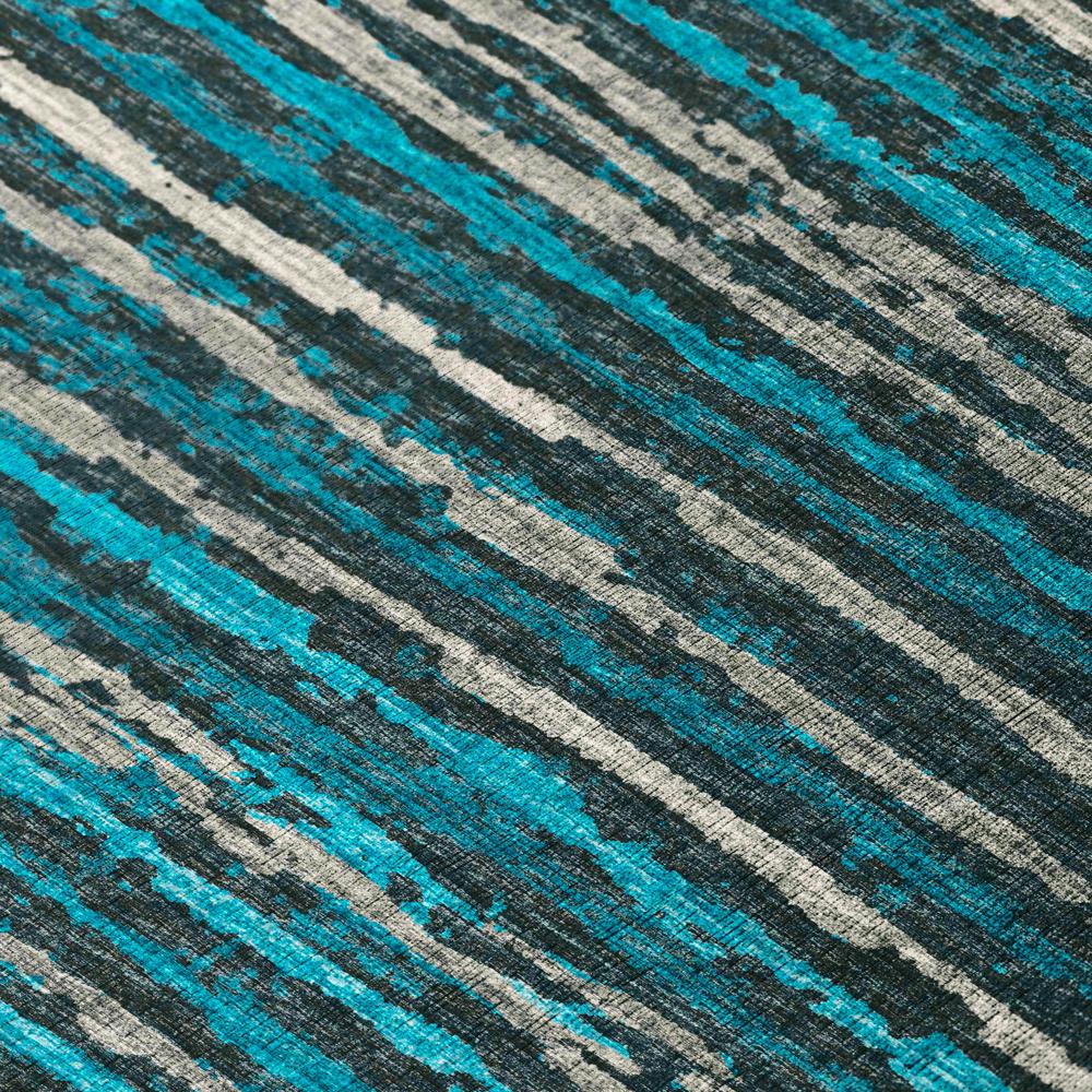 Bravado Peacock Contemporary Stripe 8' x 10' Area Rug Peacock ABV34. Picture 5