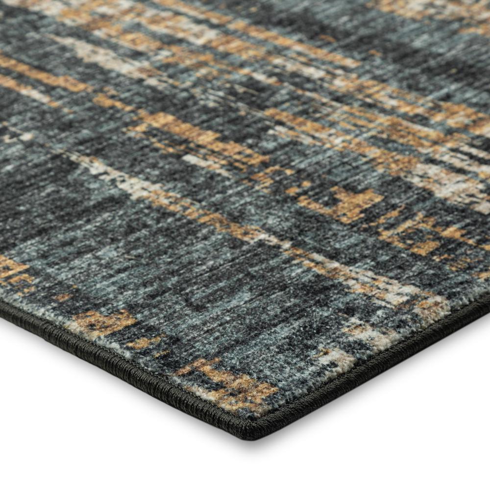 Winslow WL6 Charcoal 4' x 4' Round Rug. Picture 4