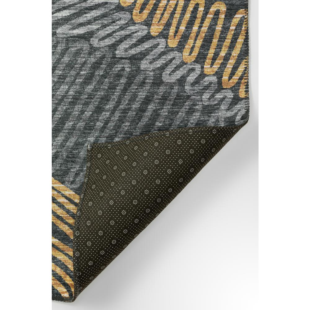 Yuma Gray Transitional Abstract 8' x 10' Area Rug Gray AYU41. Picture 4