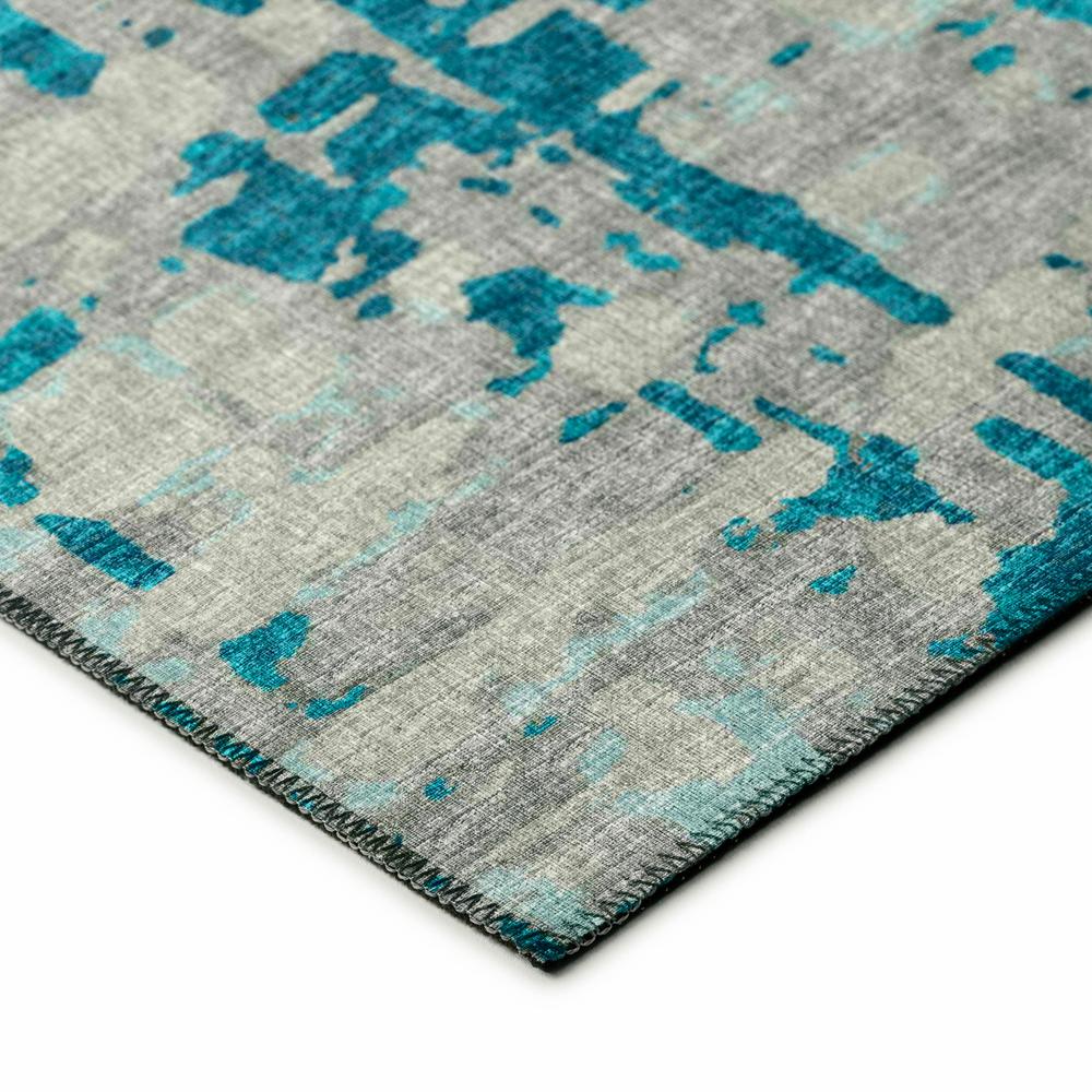 Bravado Peacock Contemporary Abstract 8' x 10' Area Rug Peacock ABV35. Picture 3
