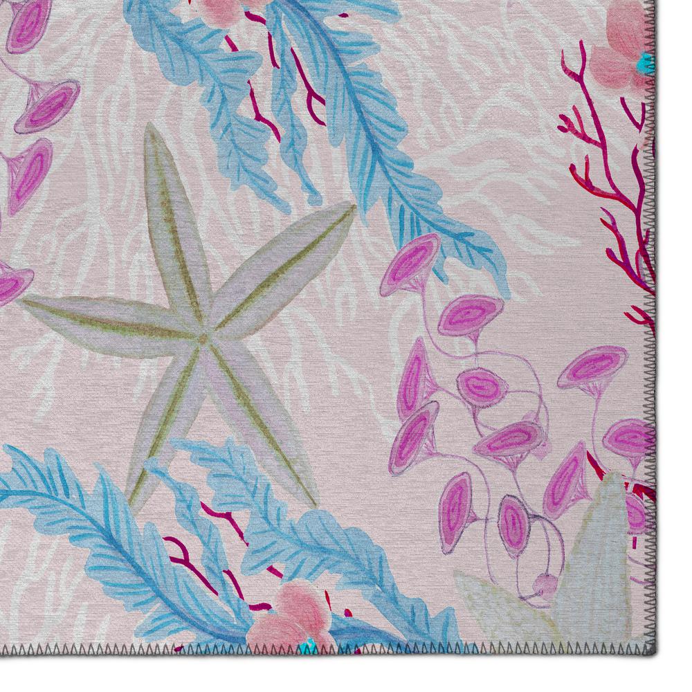 Indoor/Outdoor Surfside ASR31 Raspberry Washable 9' x 12' Rug. Picture 3