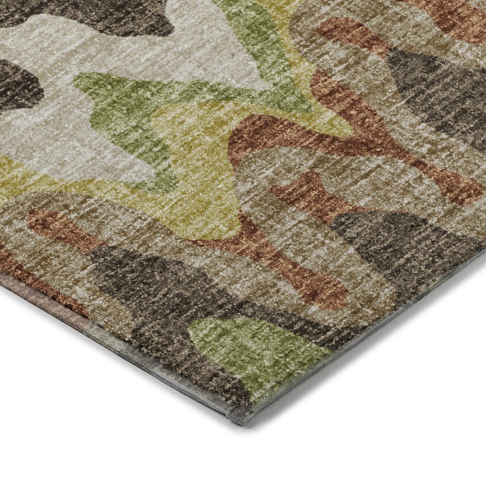 Luxury Washable Lorenzo Chocolate 9' x 12' Rug. Picture 2