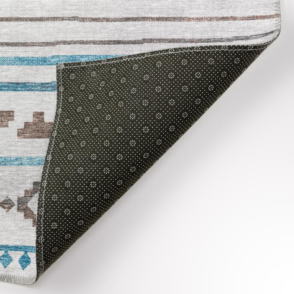 Yuma Gray Bohemian Southwest 8' x 10' Area Rug Gray AYU40. Picture 4