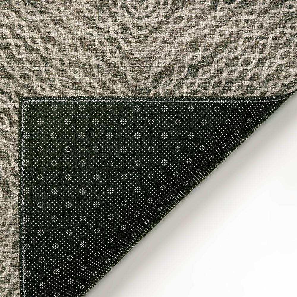 Bravado Mocha Transitional Geometric 8' x 10' Area Rug Mocha ABV33. Picture 4