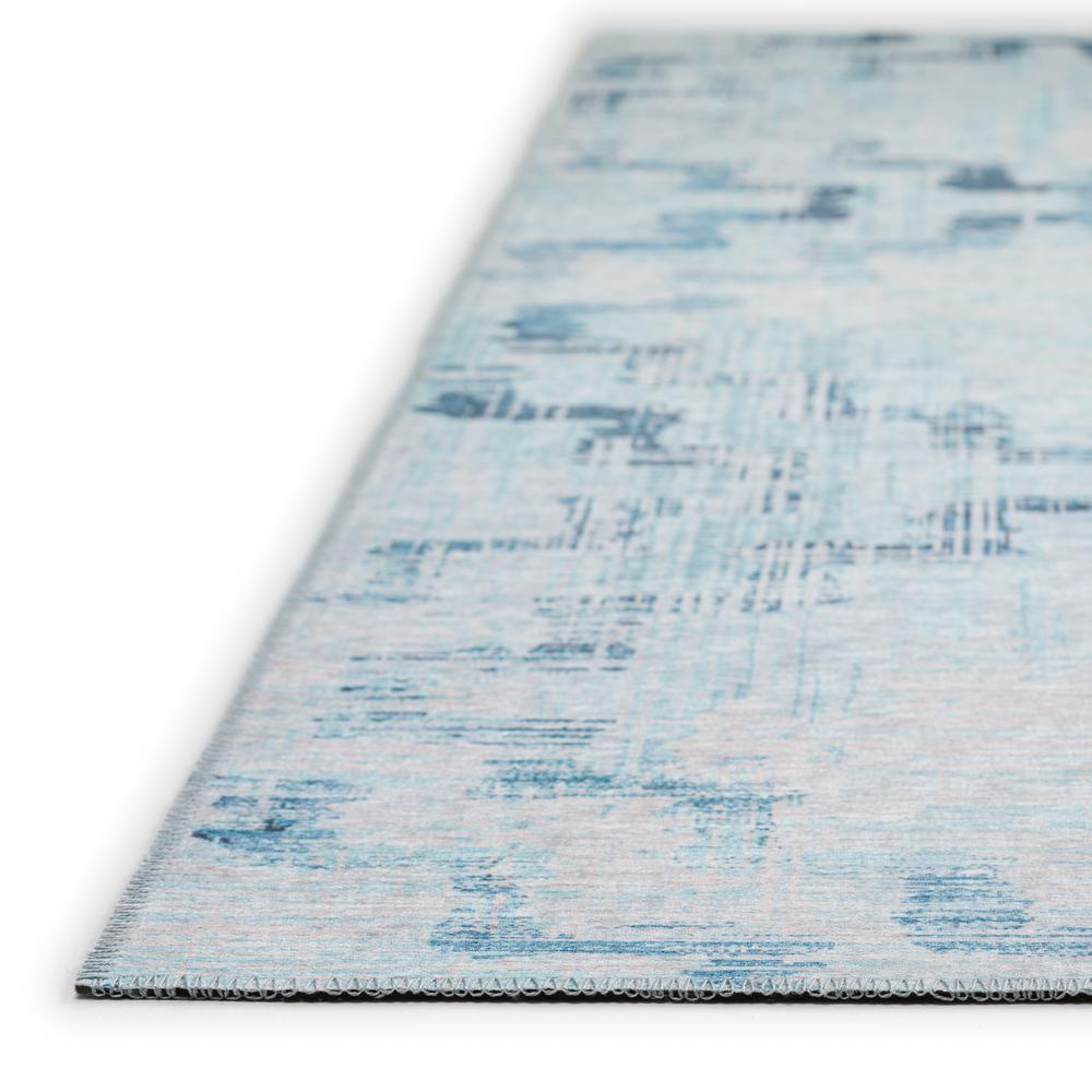 Yuma Blue Transitional Trellis 8' x 10' Area Rug Blue AYU45. Picture 3
