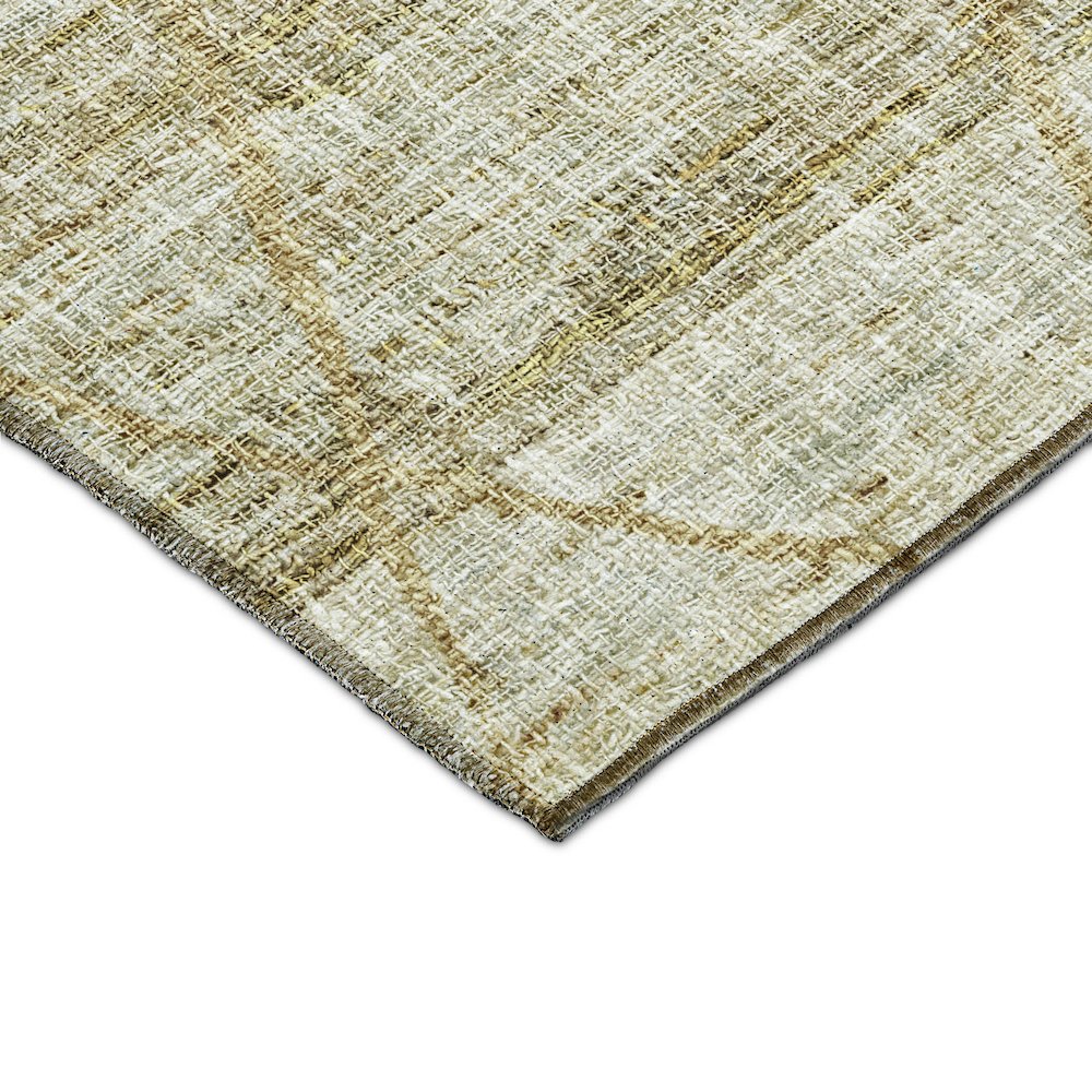 Luxury Washable Indoor/Outdoor Portico Wheat 9' x 12' Rug. Picture 2
