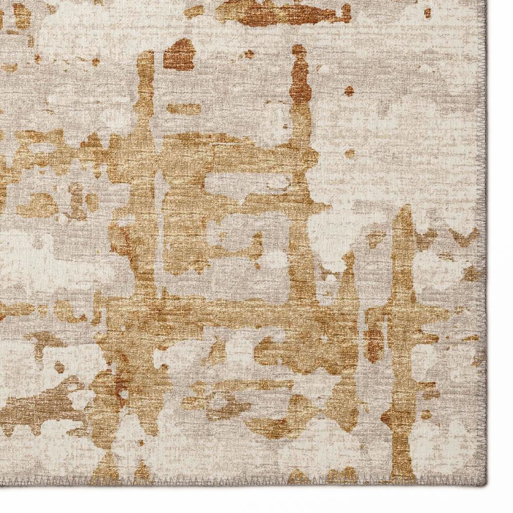 Bravado Caramel Contemporary Abstract 8' x 10' Area Rug Caramel ABV35. Picture 2
