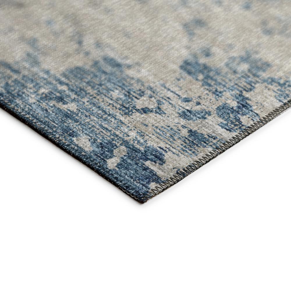 Indoor/Outdoor Accord AAC35 Blue Washable 9' x 12' Rug. Picture 4