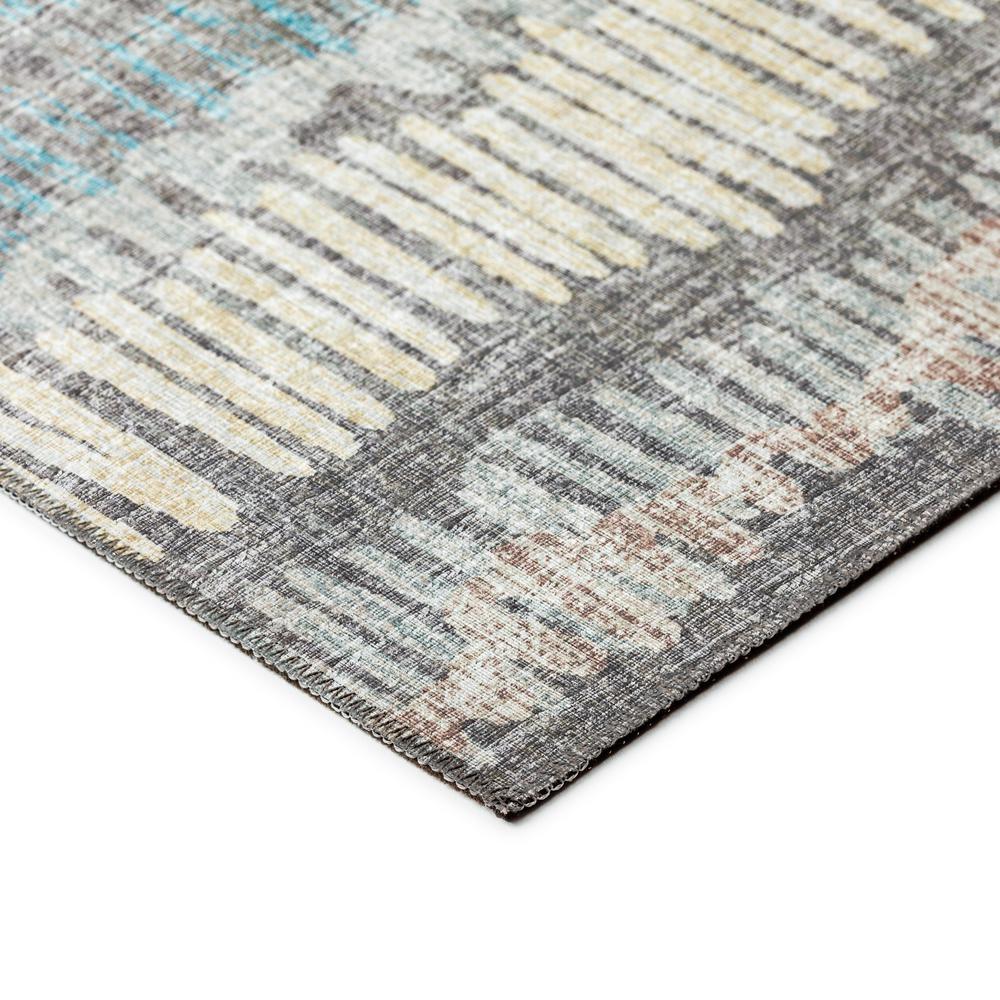 Rylee Gray Transitional Striped 8' x 10' Area Rug Gray ARY34. Picture 3