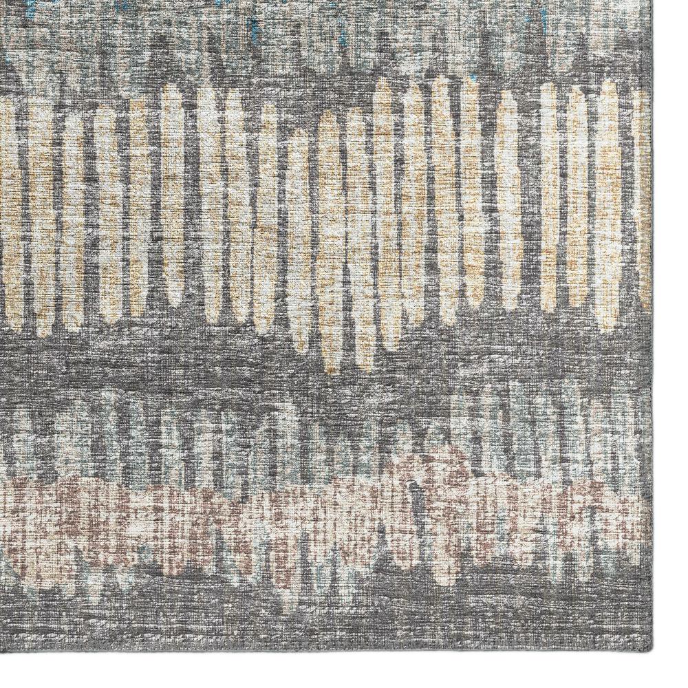 Rylee Gray Transitional Striped 8' x 10' Area Rug Gray ARY34. Picture 2
