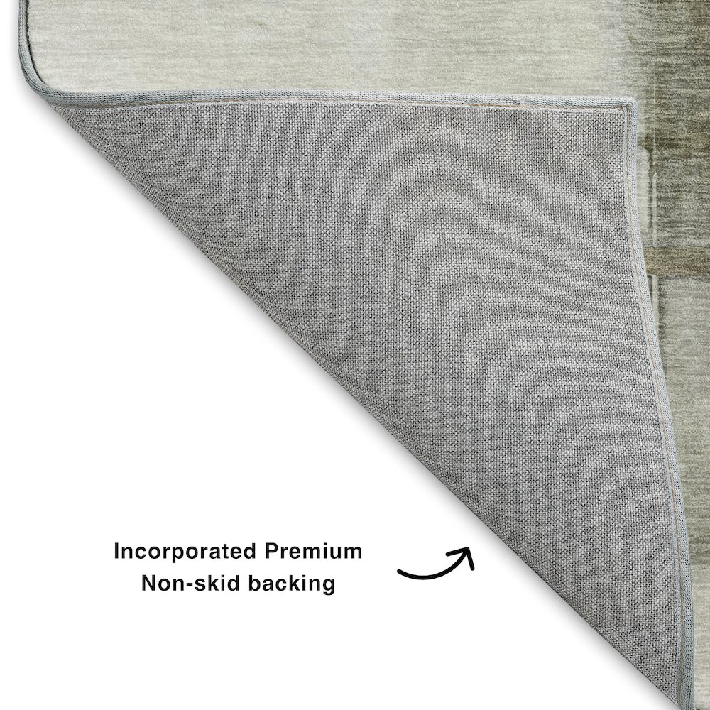 Luxury Washable Indoor/Outdoor Ravenna Gray 9' x 12' Rug. Picture 4