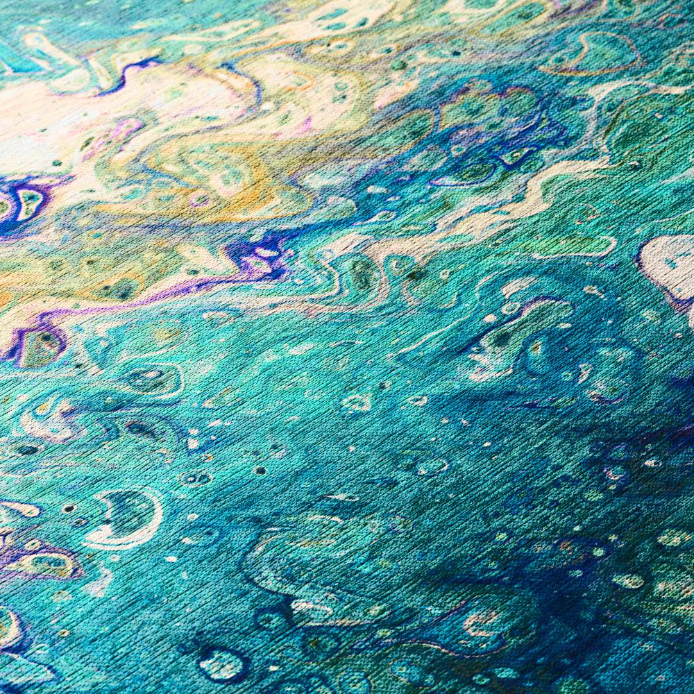 Karina Seaglass Modern Abstract 8' x 10' Area Rug Seaglass AKC34. Picture 5