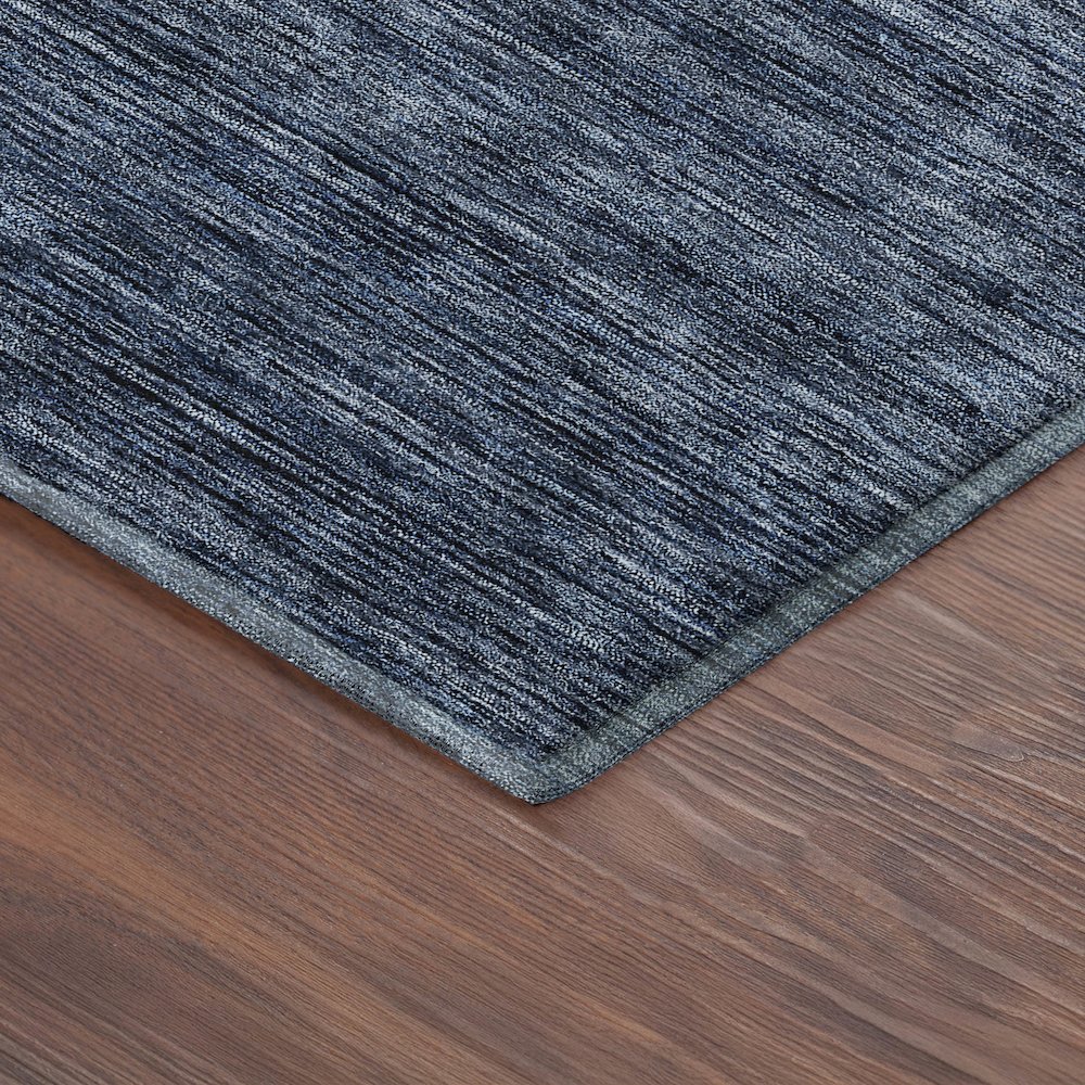 Luxury Washable Indoor/Outdoor Soft Essentials SE1 Blue 9' x 12' Rug. Picture 2