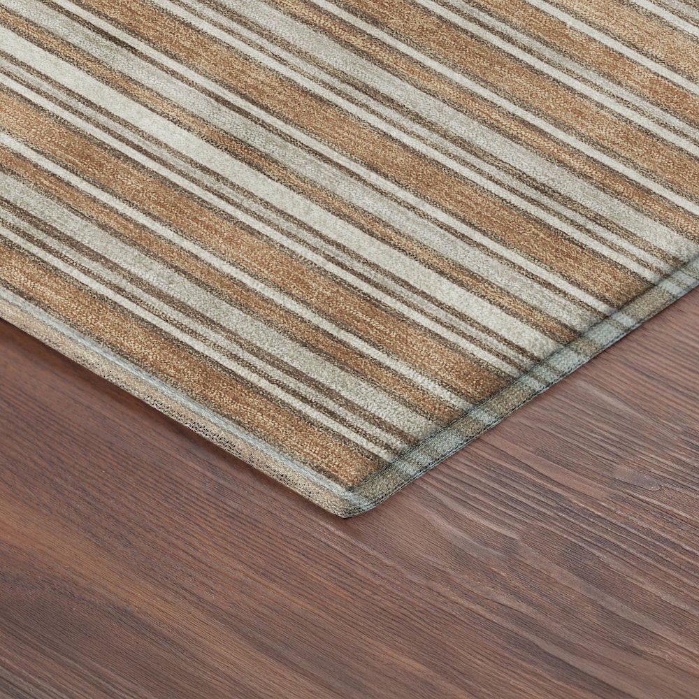 Luxury Washable Indoor/Outdoor Soft Essentials SE2 Orange 9' x 12' Rug. Picture 2