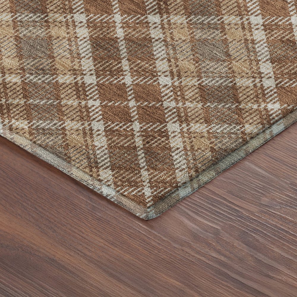 Luxury Washable Indoor/Outdoor Soft Essentials SE3 Orange 9' x 12' Rug. Picture 2