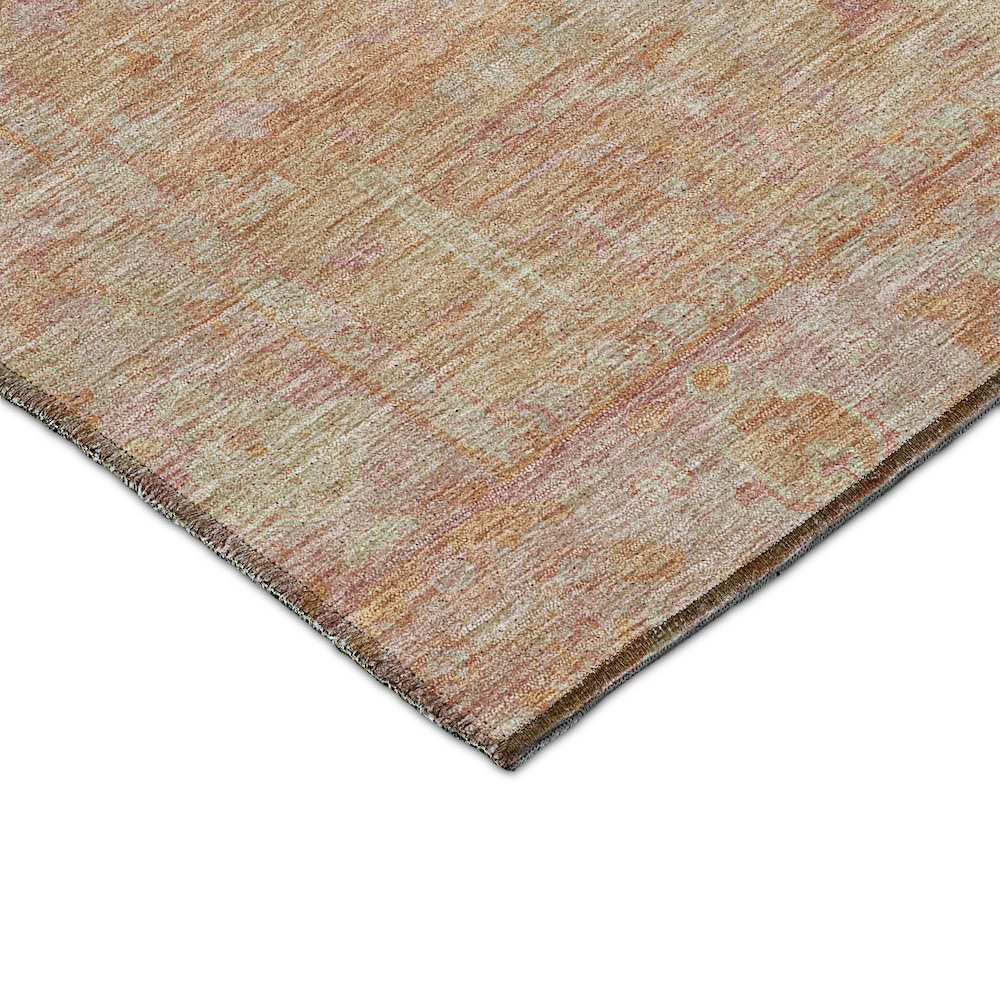 Luxury Washable Indoor/Outdoor Solace Coral 9' x 12' Rug. Picture 2