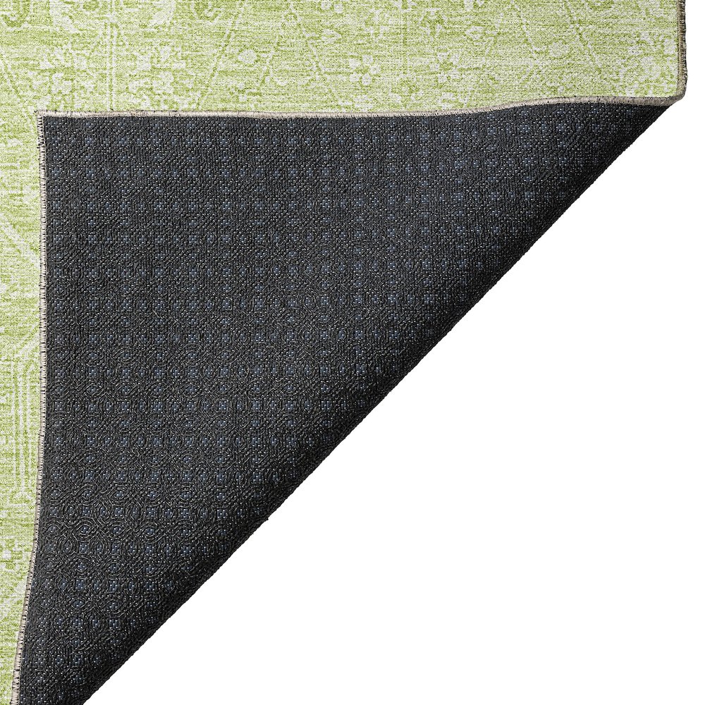 Luxury Washable Indoor/Outdoor Solace Lime 9' x 12' Rug. Picture 4