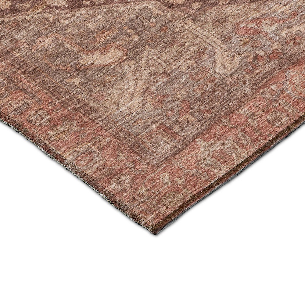 Luxury Washable Indoor/Outdoor Solace Burgundy 9' x 12' Rug. Picture 2