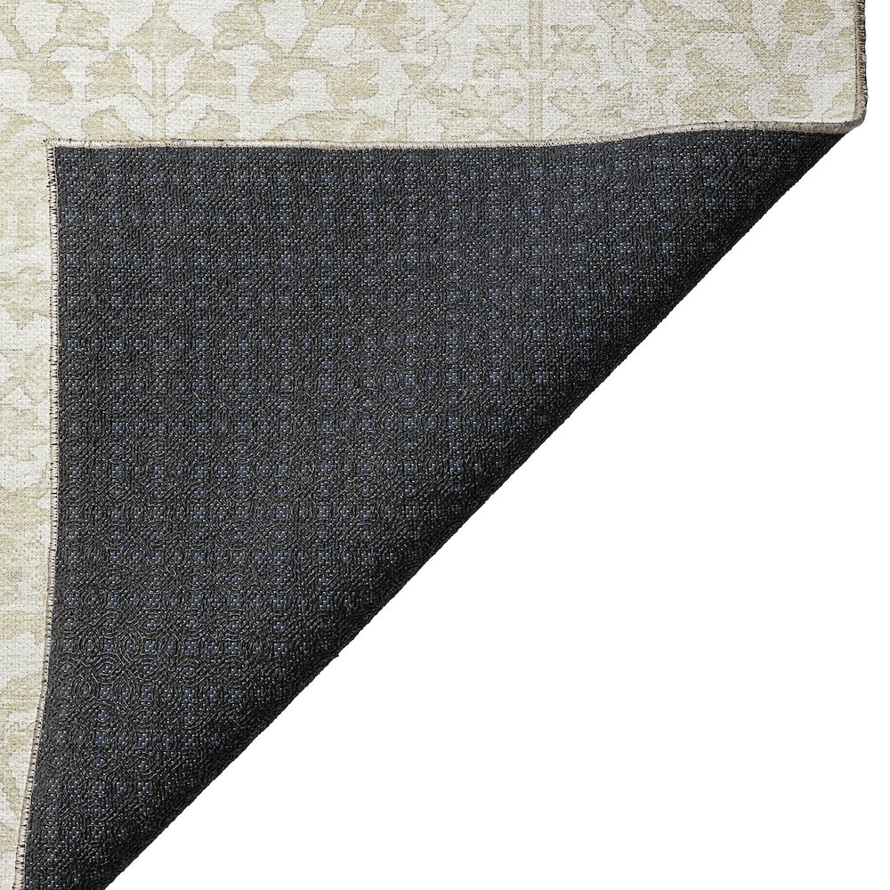 Luxury Washable Indoor/Outdoor Solace Ivory 9' x 12' Rug. Picture 4