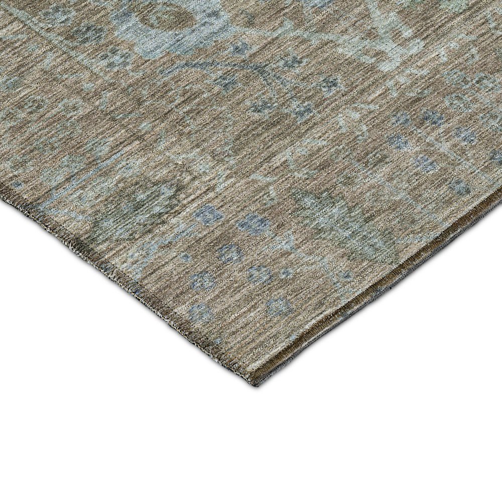 Luxury Washable Indoor/Outdoor Solace Brown 9' x 12' Rug. Picture 2
