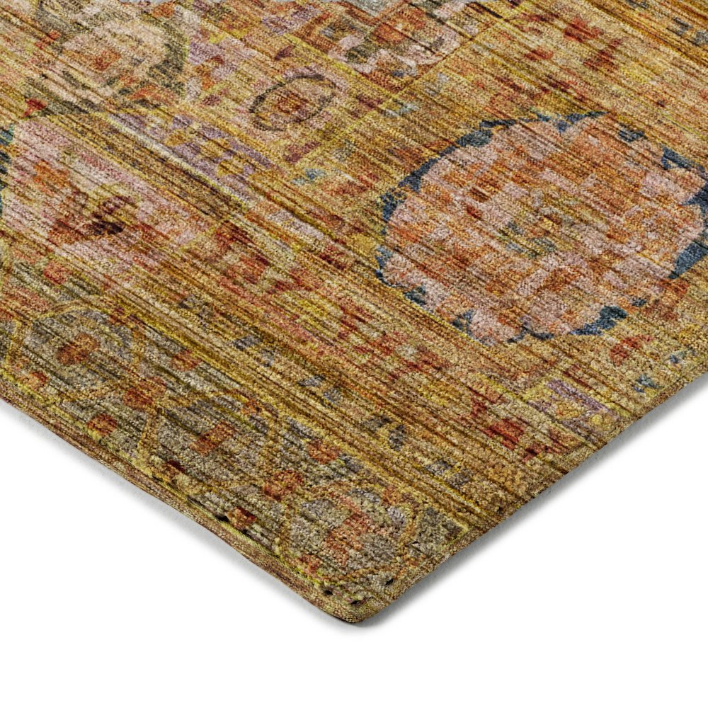 Indoor/Outdoor Silk Road Curry 8' x 10' Rug. Picture 2