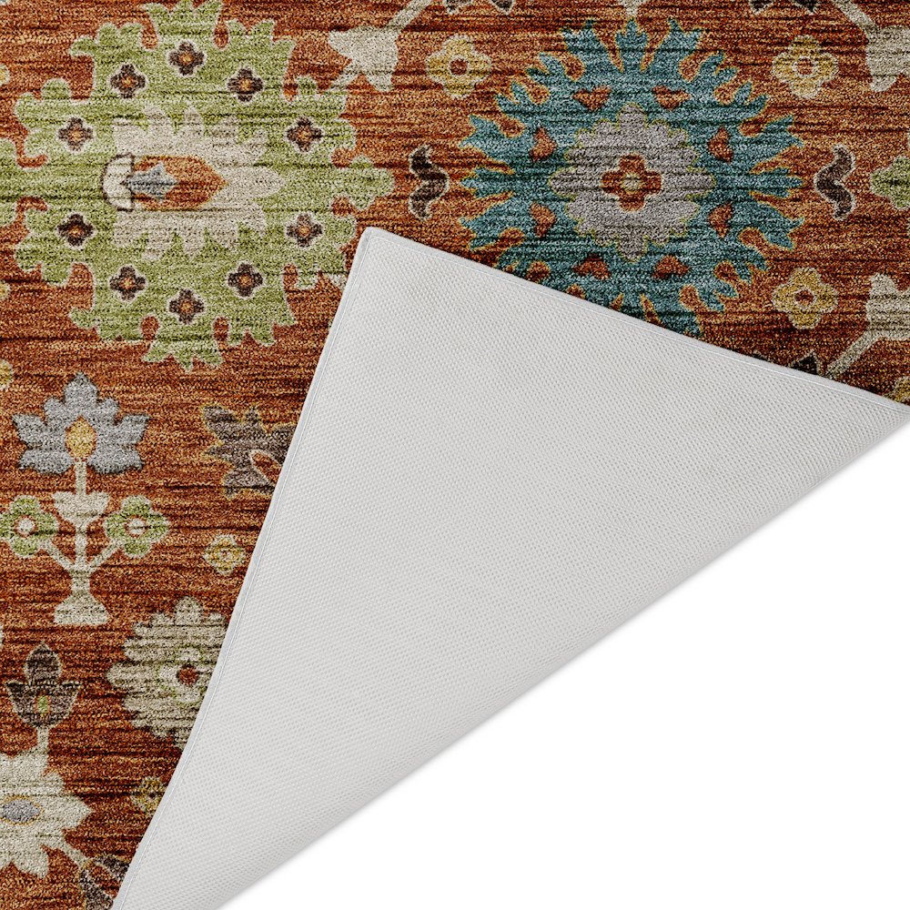 Indoor/Outdoor Silk Road Cayenne 8' x 10' Rug. Picture 4