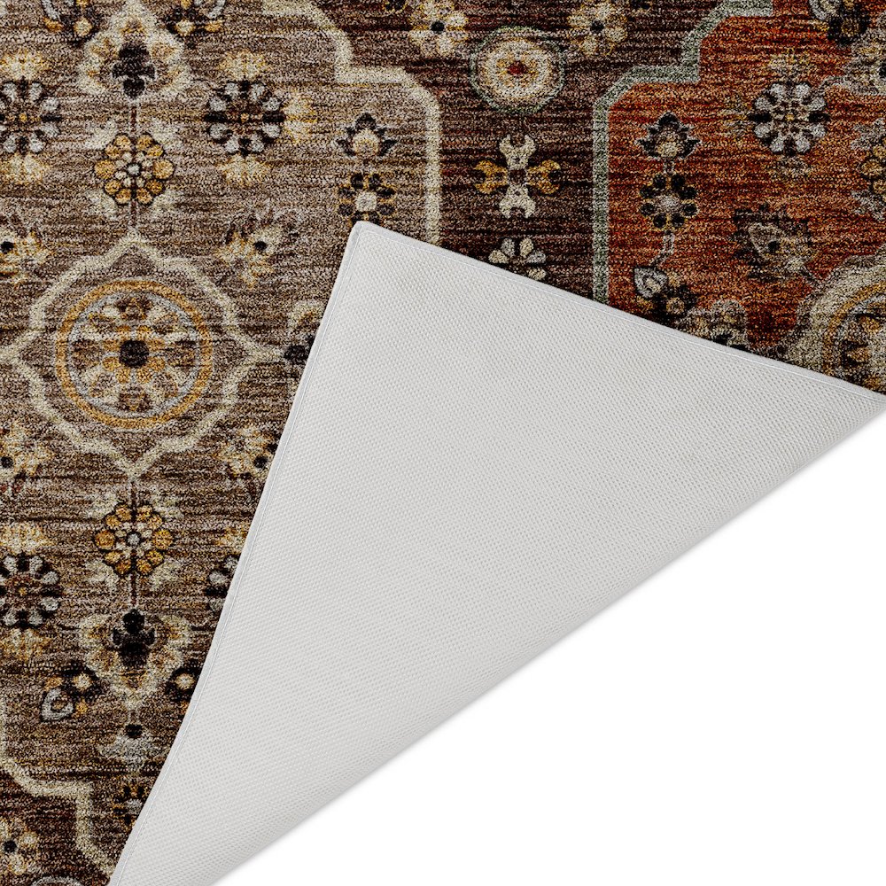 Indoor/Outdoor Silk Road Chocolate 8' x 10' Rug. Picture 4