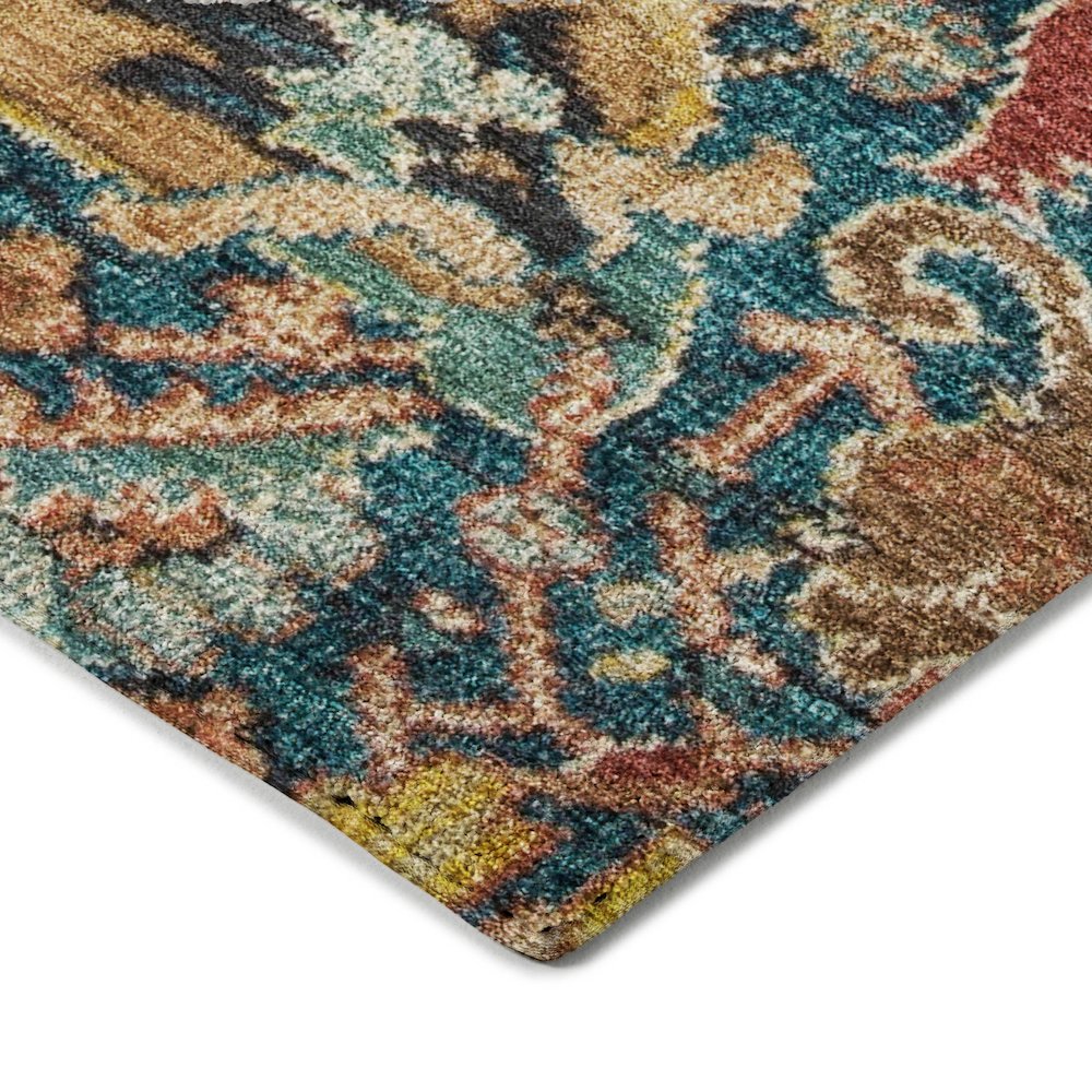 Luxury Washable Indoor/Outdoor Tabrook Navy 9' x 12' Rug. Picture 2