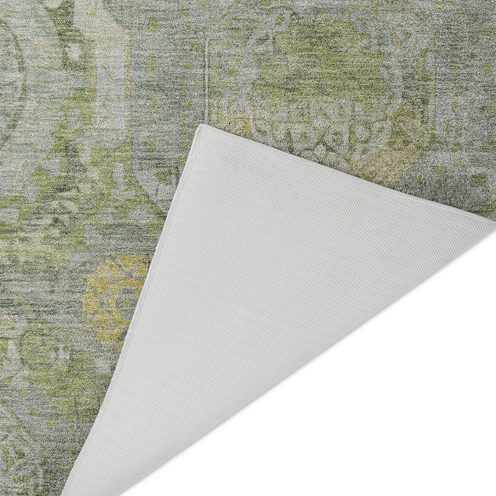 Luxury Washable Indoor/Outdoor Tabrook Sage 9' x 12' Rug. Picture 4