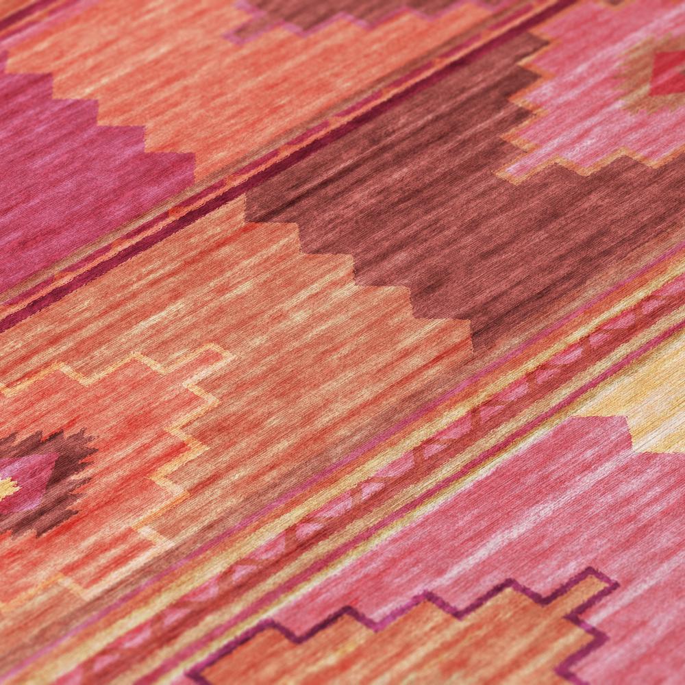 Indoor/Outdoor Sonora ASO31 Pink Washable 9' x 12' Rug. Picture 7