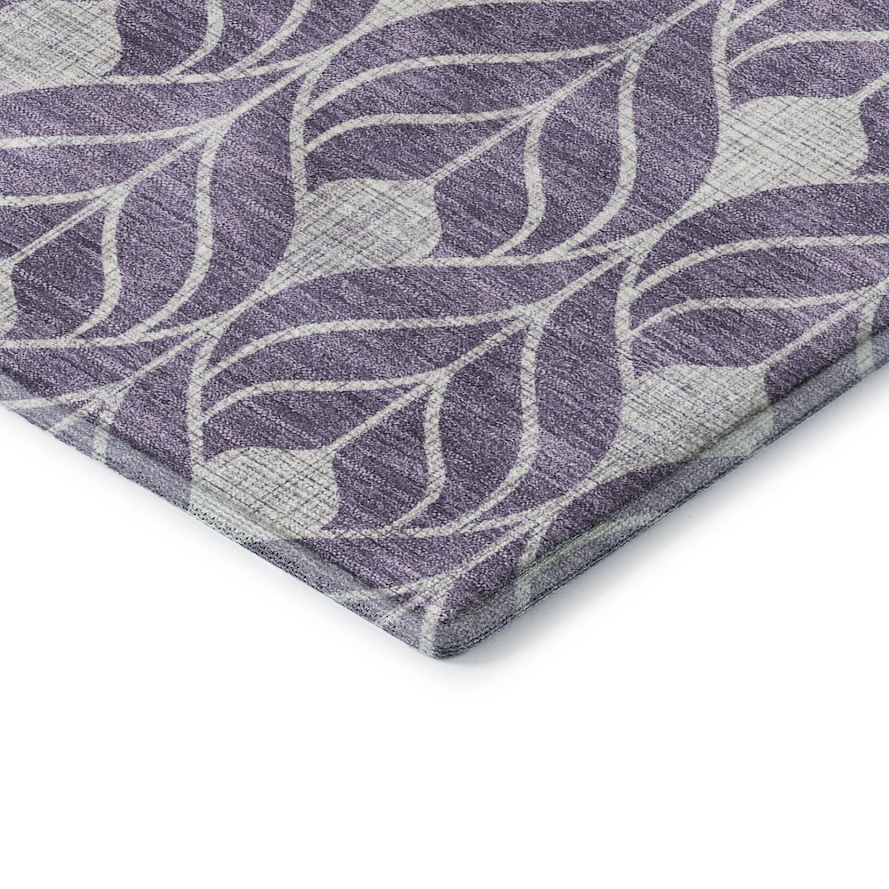 Luxury Washable Indoor/Outdoor The Reserve Plum 9' x 12' Rug. Picture 2