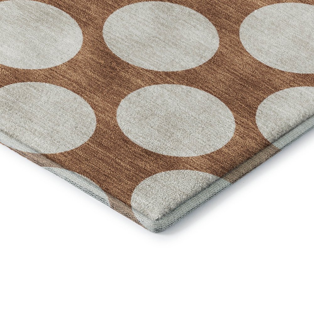 Luxury Washable Indoor/Outdoor The Reserve Paprika 9' x 12' Rug. Picture 2