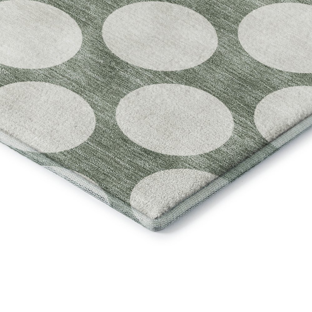 Luxury Washable Indoor/Outdoor The Reserve Sage 9' x 12' Rug. Picture 2