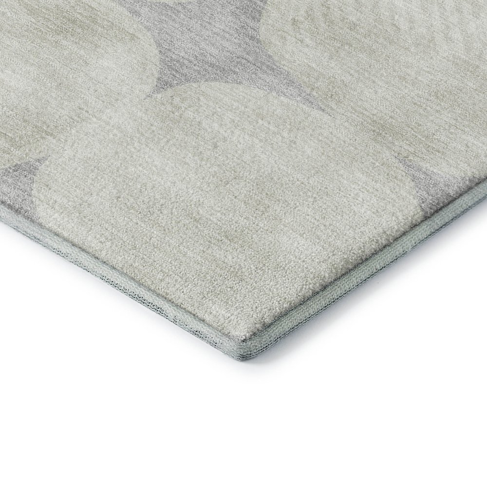 Luxury Washable Indoor/Outdoor The Reserve Gray 9' x 12' Rug. Picture 2