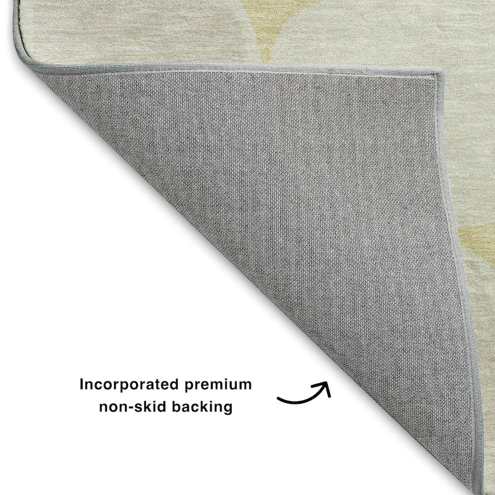 Luxury Washable Indoor/Outdoor The Reserve Wheat 9' x 12' Rug. Picture 4