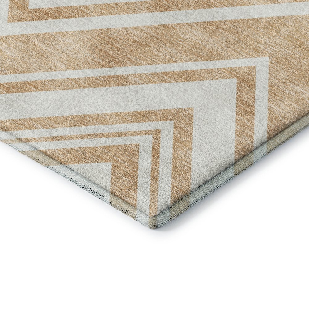 Luxury Washable Indoor/Outdoor The Reserve Peach 9' x 12' Rug. Picture 2