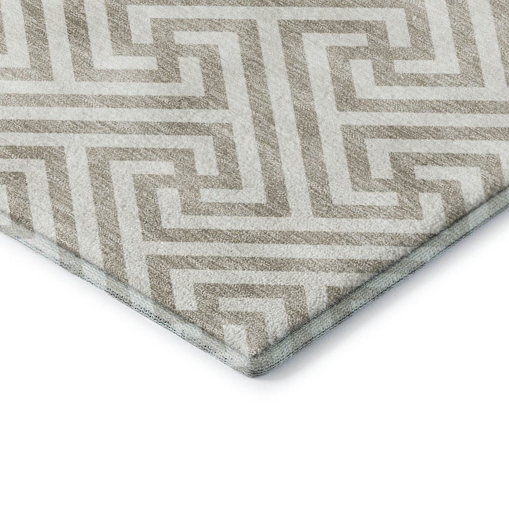 Luxury Washable Indoor/Outdoor The Reserve Flax 9' x 12' Rug. Picture 2