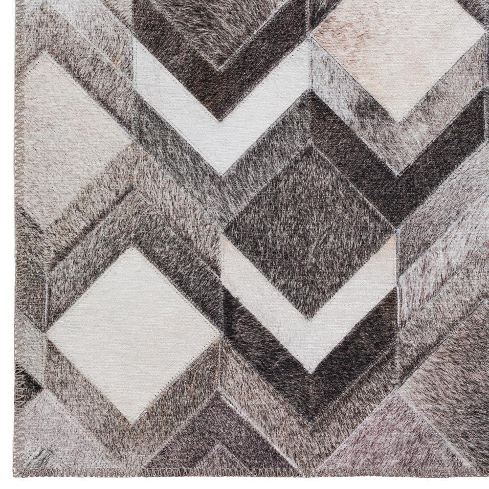 Laredo Gray Animal Patchwork 8' x 10' Area Rug Gray ALR35. Picture 2