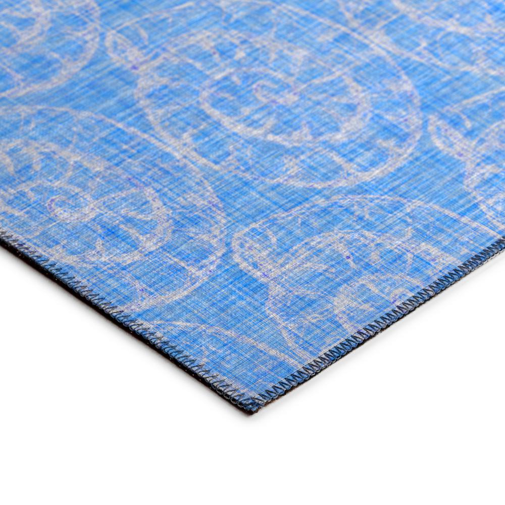 Indoor/Outdoor Surfside ASR41 Blue Washable 9' x 12' Rug. Picture 4